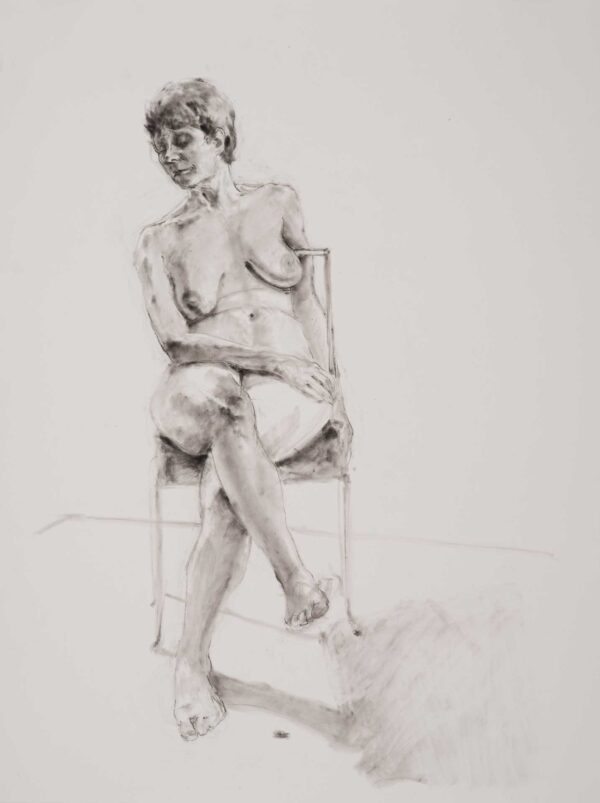 SEATED FIGURE • Pastel • 26X20 • Drawing